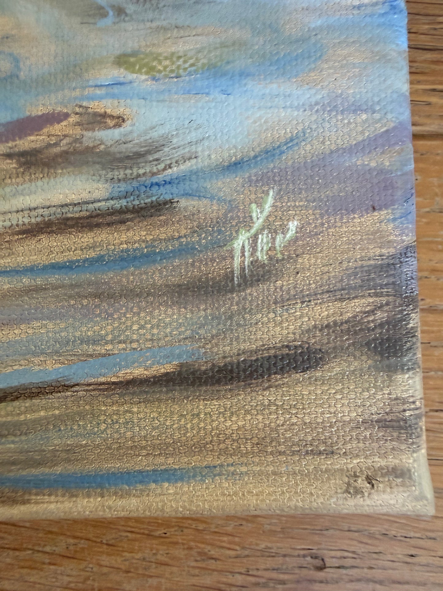 Dancing with Seagulls, 30x40cm, linen, original oil painting, seascape