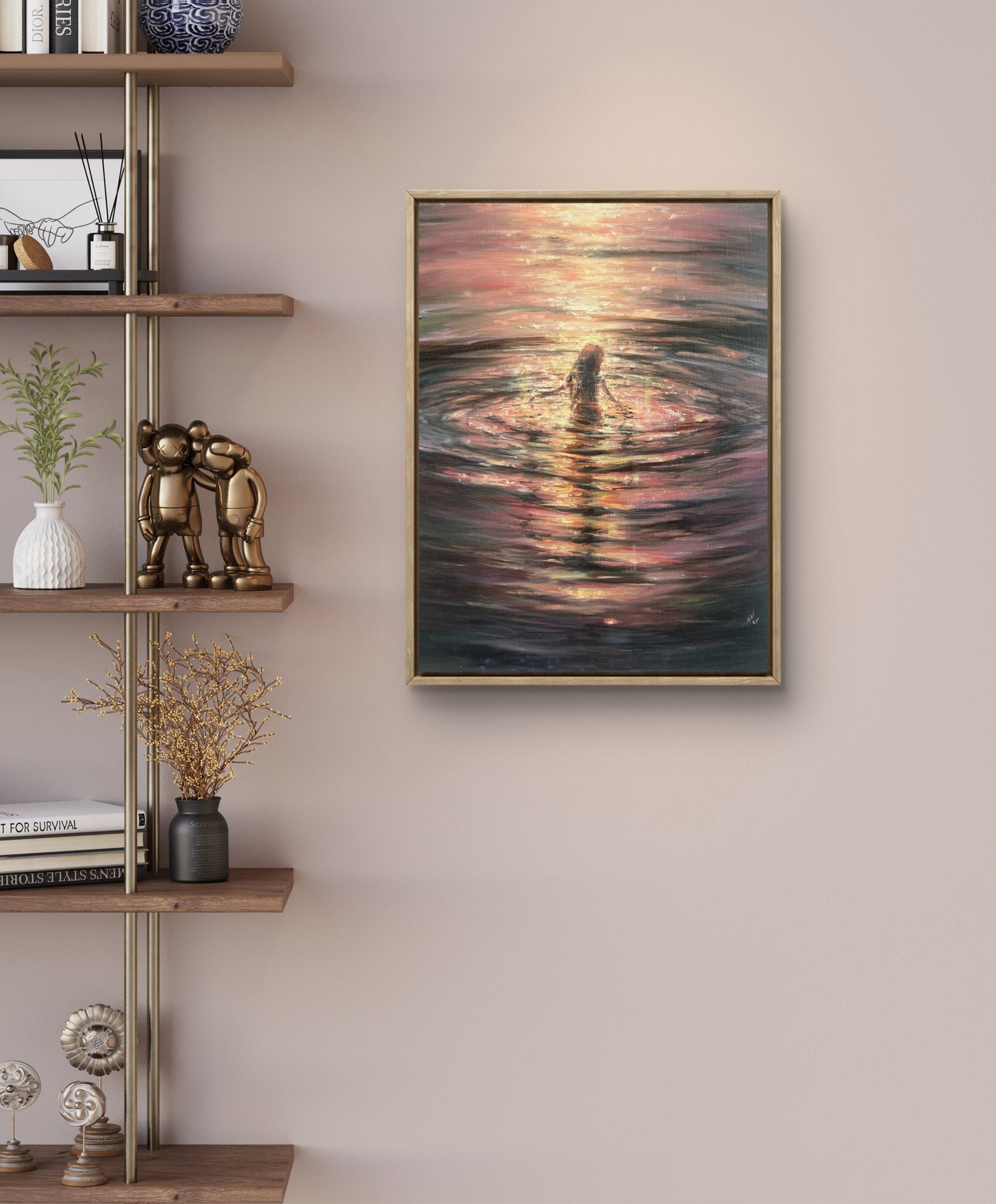 Collecting Stardust, 30x40 cm, Linen, original oil painting