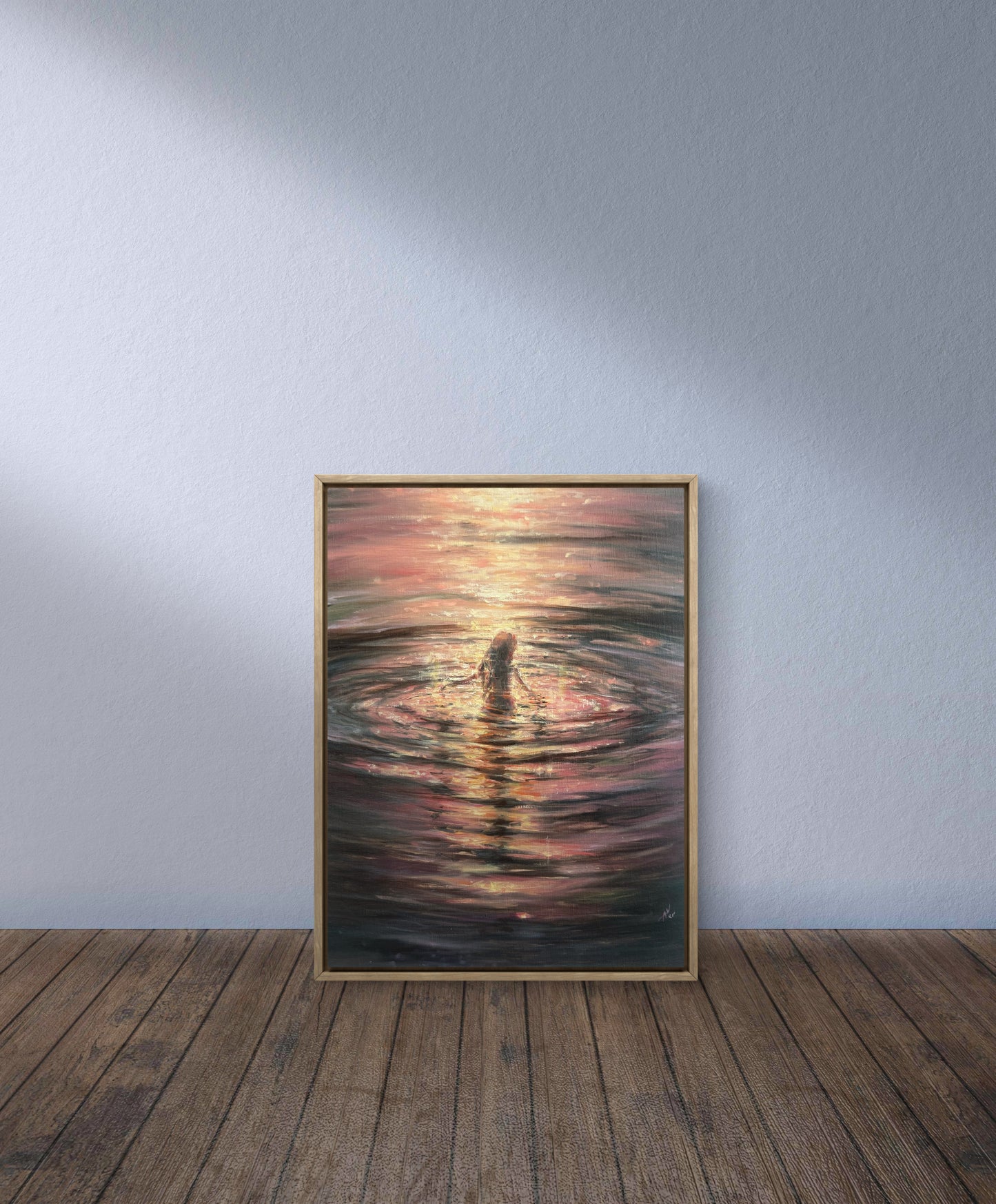 Collecting Stardust, 30x40 cm, Linen, original oil painting