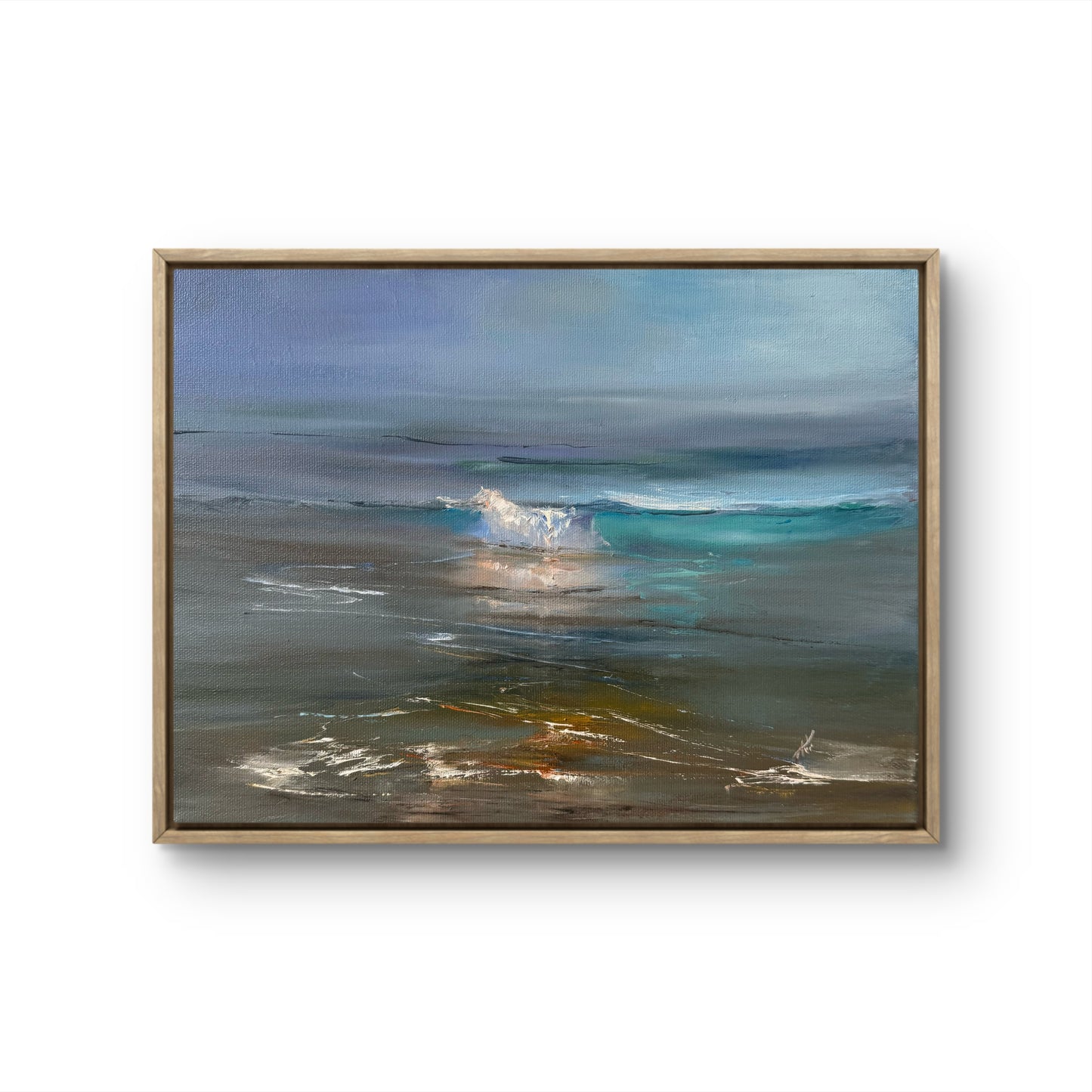 Ocean’s romance, 30x40 cm, original seascape oil painting