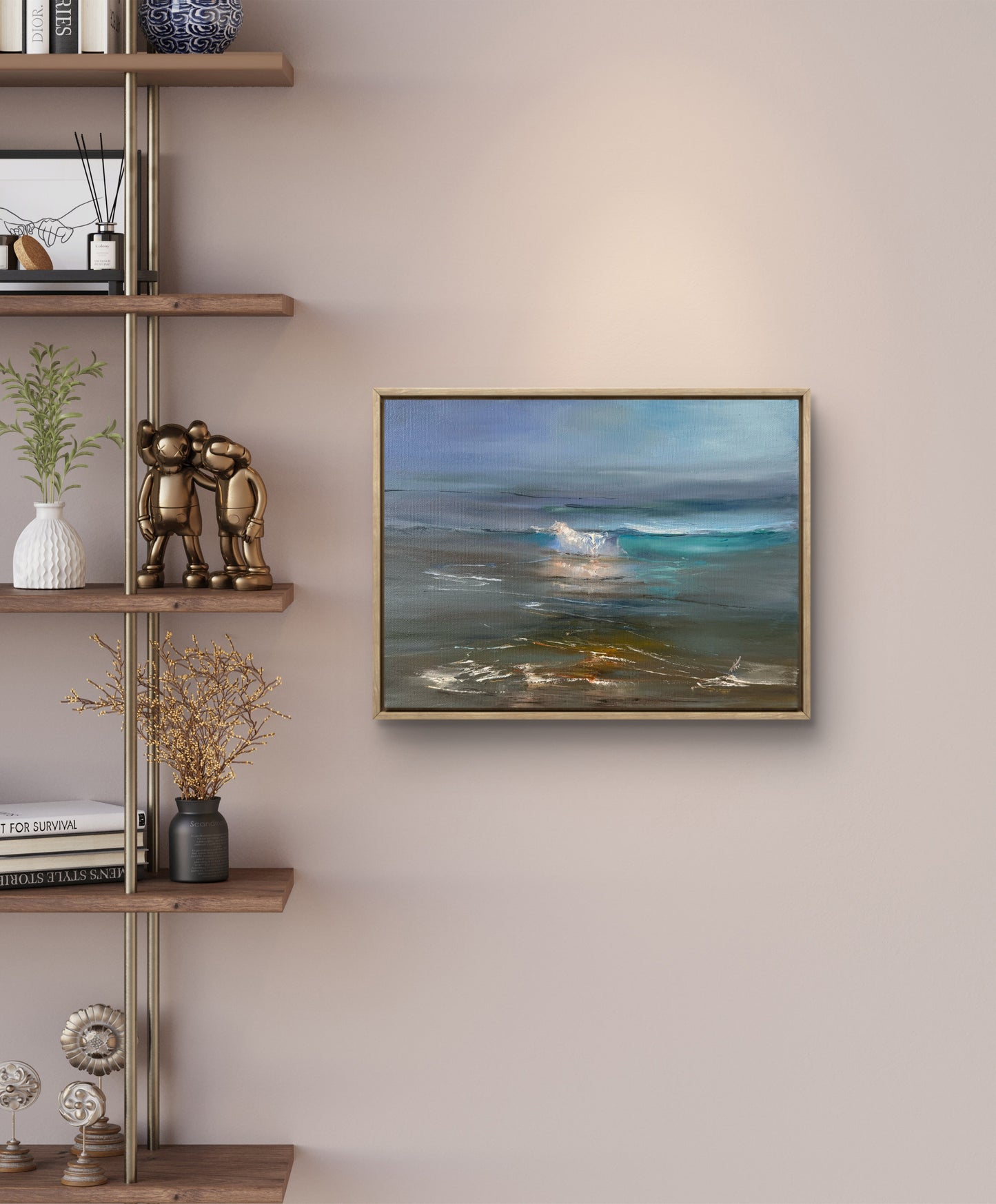 Ocean’s romance, 30x40 cm, original seascape oil painting