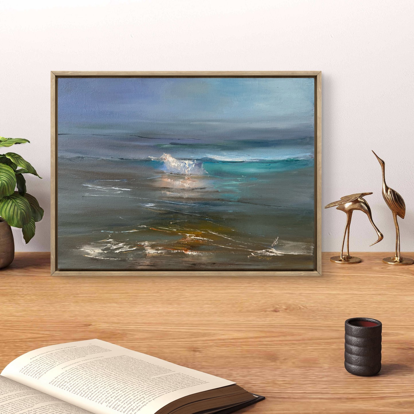 Ocean’s romance, 30x40 cm, original seascape oil painting