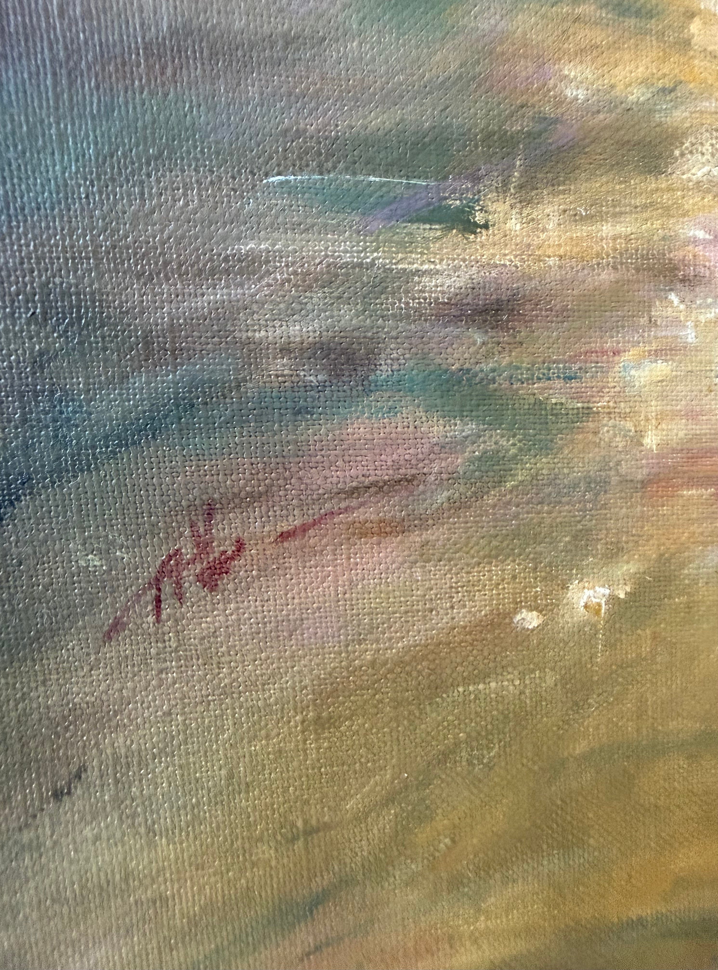 Those moments we all cherish. Summer by the beach. Original oil