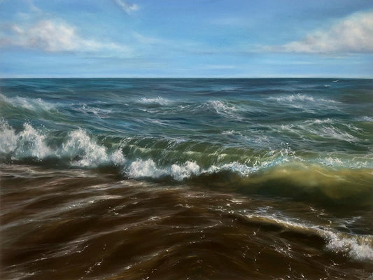 Original oil painting seascape