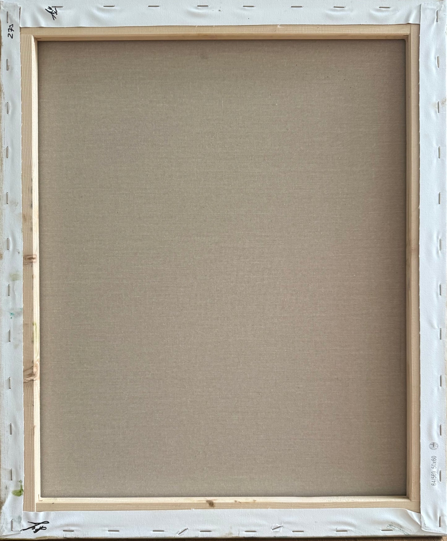 Back side of the painting